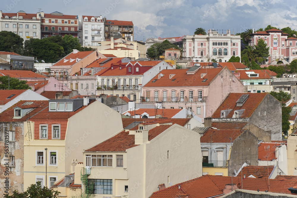 Overview over Alfama district, Lisbon, Portugal Overview over Alfama district, Lisbon, Portugal