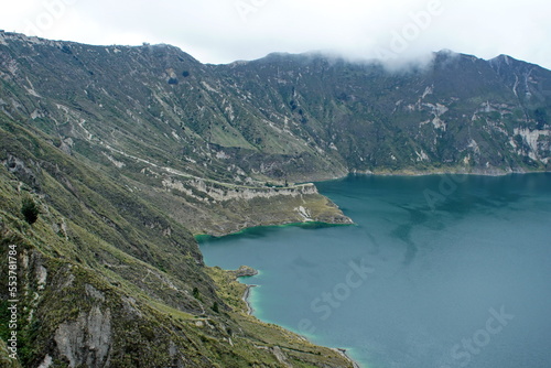 Quilotoa Lake near Latacunga, Ecuador