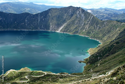Quilotoa Lake near Latacunga  Ecuador