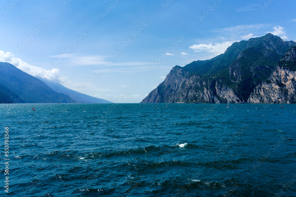 The Garda lake at summer near Riva The Garda lake at summer near Riva