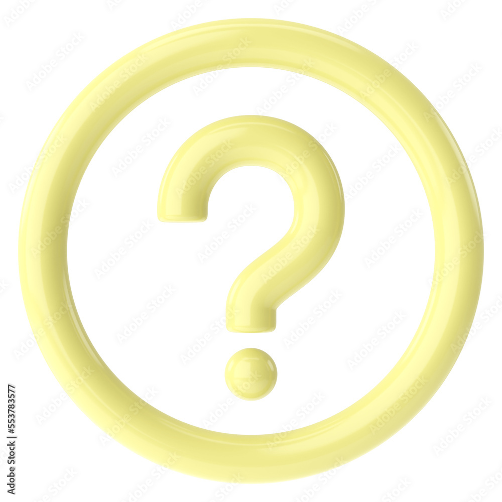 Question mark sign. Question icon. 3D illustration. Question mark sign. Question icon. 3D illustration.