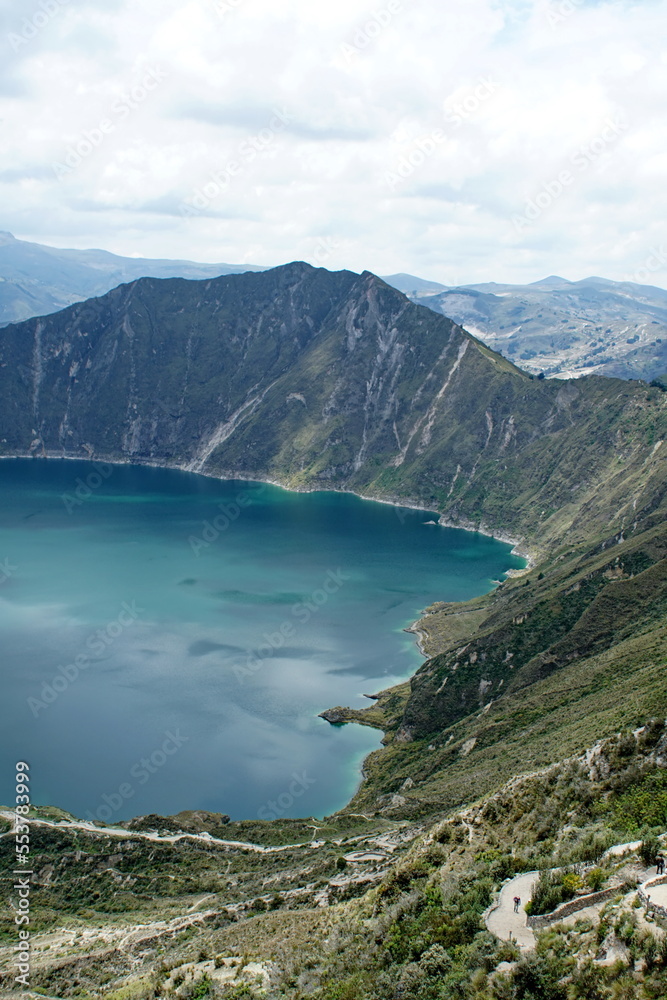 Quilotoa Lake near Latacunga, Ecuador Quilotoa Lake near Latacunga, Ecuador