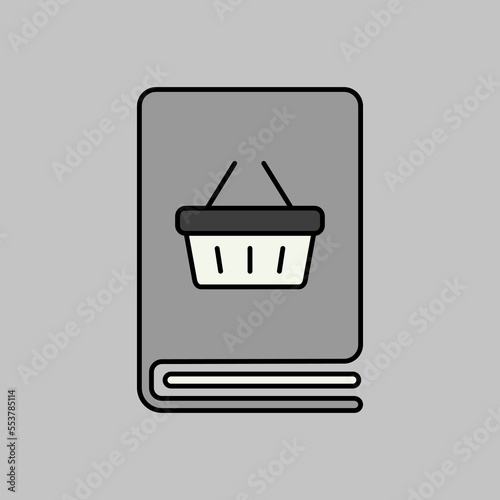 Catalog product vector grayscale icon