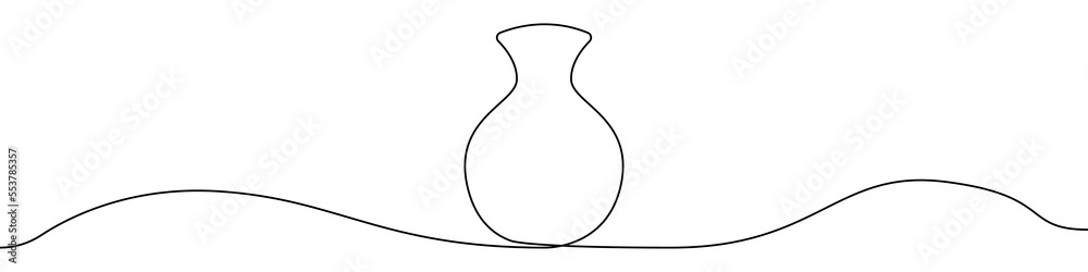Vase icon line continuous drawing vector. One line vase icon vector background. vase icon. Continuous outline of a vase icon. Vase icon line continuous drawing vector. One line vase icon vector background. vase icon. Continuous outline of a vase icon.