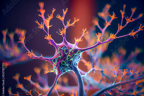 Neurons, brain cells, neural network