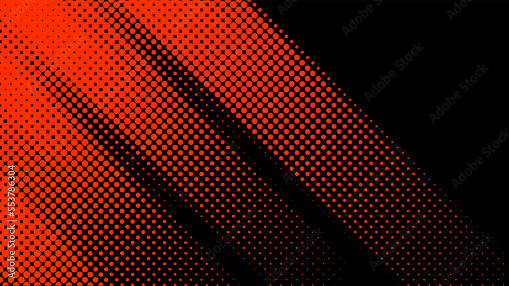 Halftone background vector, abstract backdrop design with two tone