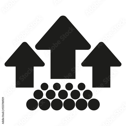 High cholesterol levels icon. Cholesterol in artery, vector illustration