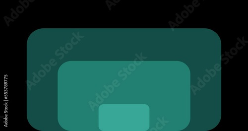 blue gradation layered rectangle background transition animation