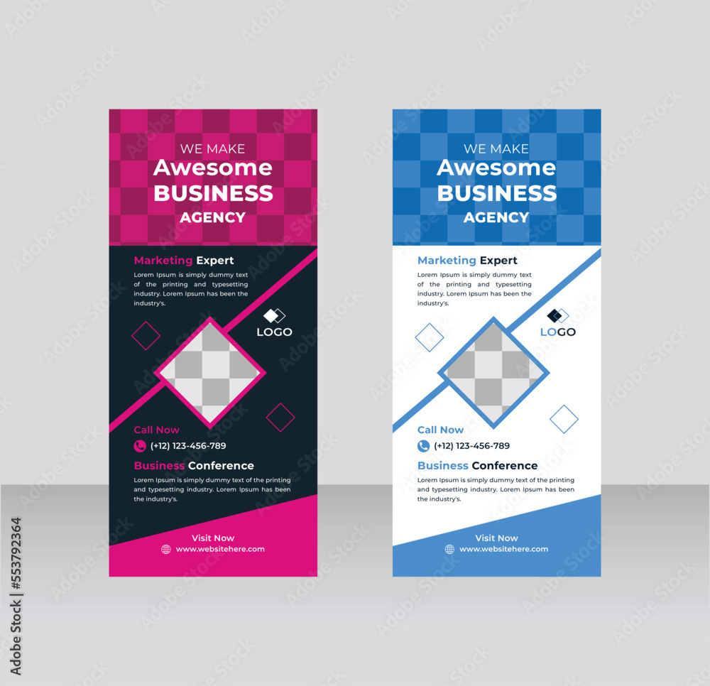 Standee Design. Banner Template. Business Roll Up design templates Standee Design. Banner Template. Business Roll Up design templates