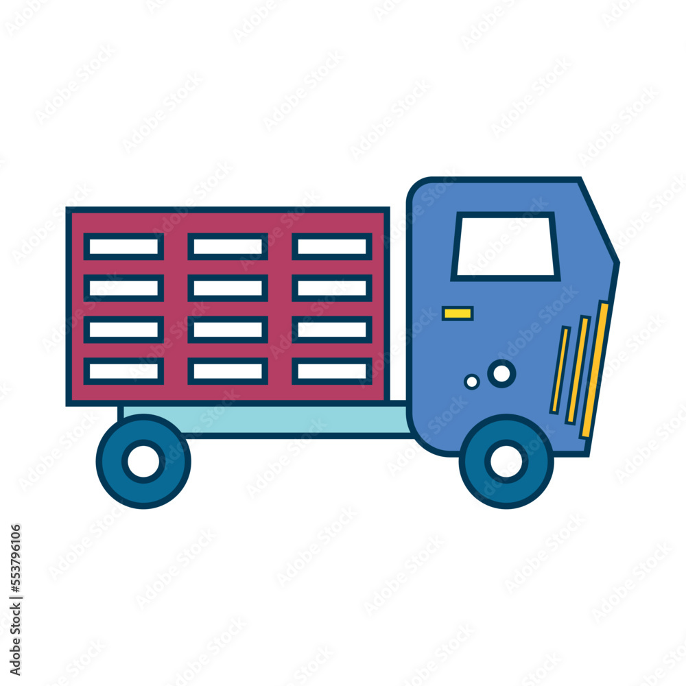 Isolated children truck toy icon Vector Isolated children truck toy icon Vector
