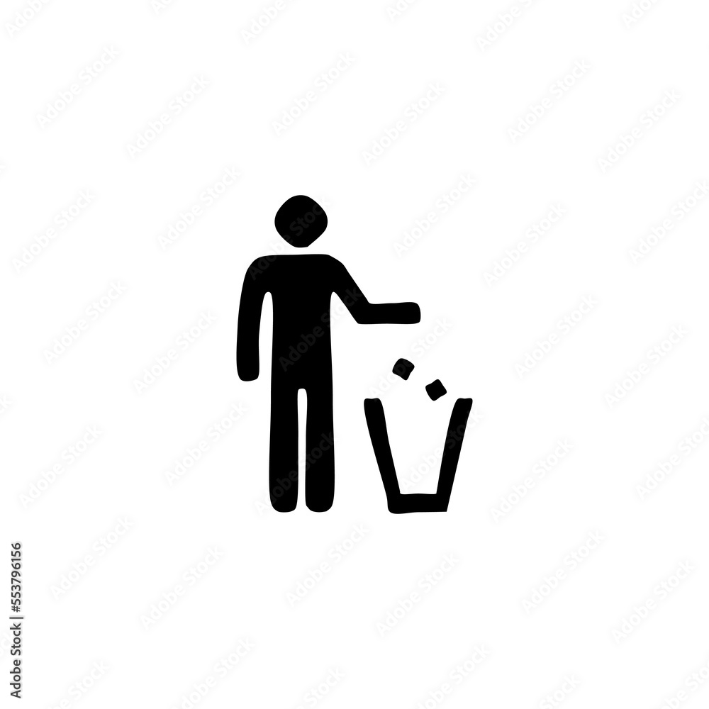 Do not litter sign hand drawn Stock Vector | Adobe Stock