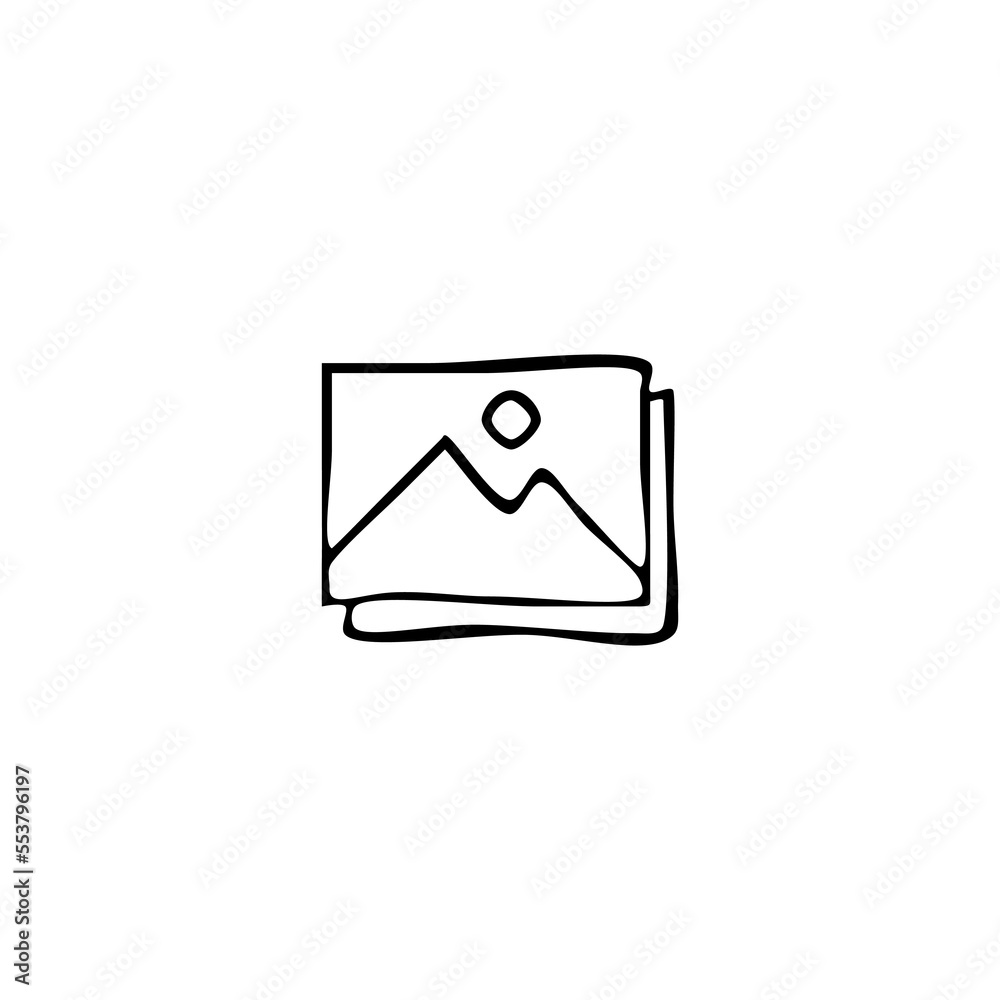Picture icon hand drawn Picture icon hand drawn