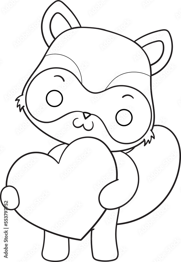 Fototapeta premium cute san valentine character