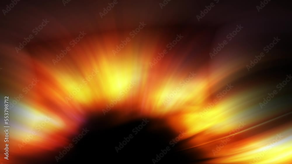 Sunset effect ray from dark space Sunset effect ray from dark space