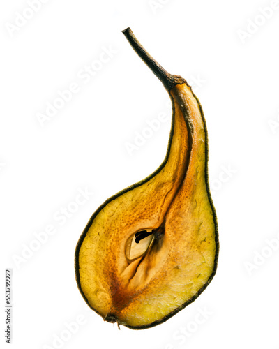 Fresh and Dried slices of Pear
