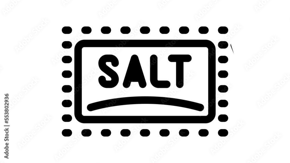 sachet salt glyph icon animation sachet salt glyph icon animation