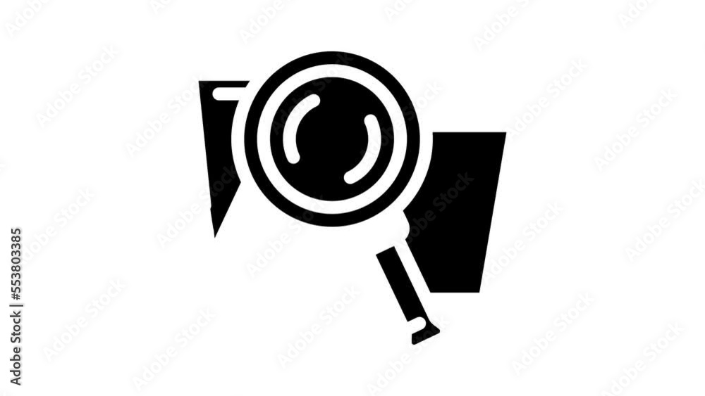 search folder glyph icon animation