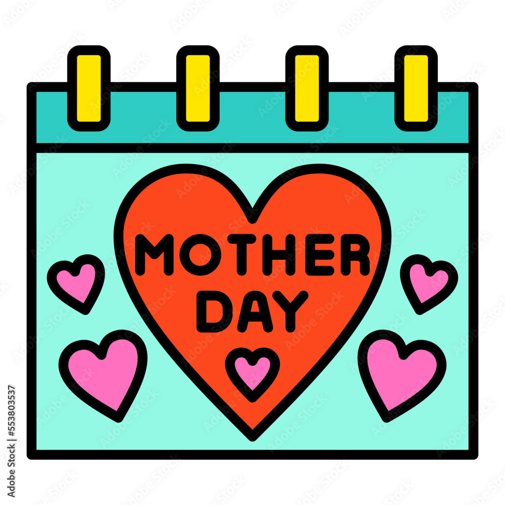 Mothers Day Filled Line Icon
