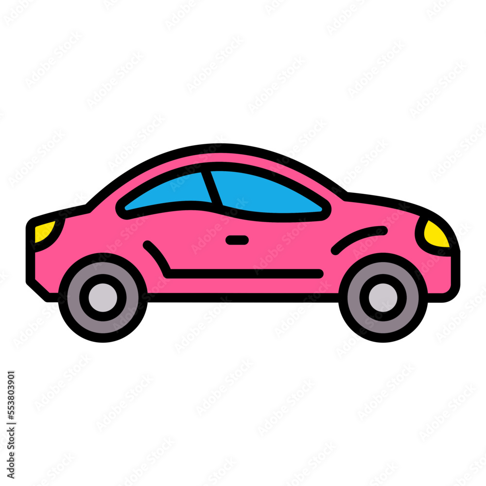 New Car Filled Line Icon