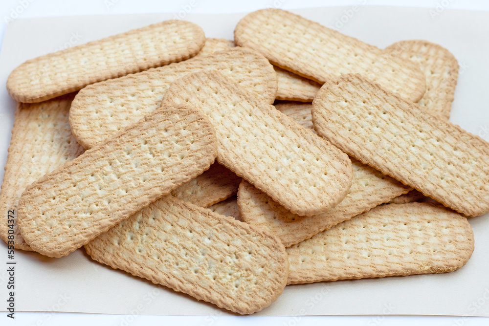 Biscuits on white background. Biscuits on white background.