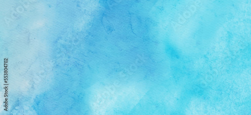 Abstract blue watercolor paint background. Vector illustration © sdmix