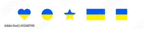 Free Download Ukraine flag icon. Ukrainian national sign. Vector sign. - GFXLoad