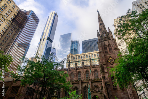 Trinity Church in the lower Manhattan in New York City.