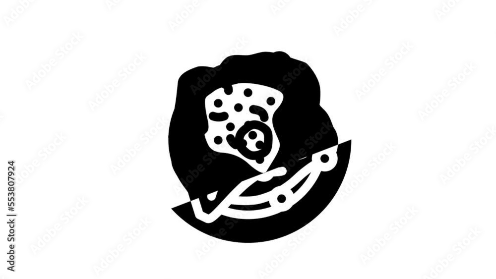 dishes on leaves glyph icon animation dishes on leaves glyph icon animation