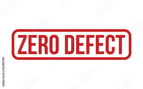 Zero Defect Rubber Stamp Seal Vector