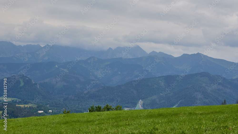 Fototapeta premium Beautiful mountain landscape. Polish mountains. Summer in the mountains.