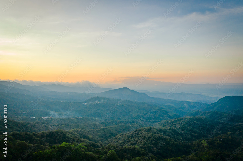 Fototapeta premium Panoramic view of El Salvador Volcanos