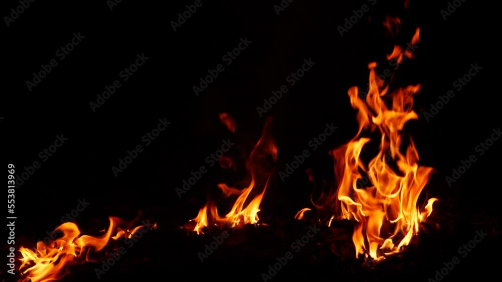 Fire burning highly in circles orange flame effect Fire burning highly in circles orange flame effect