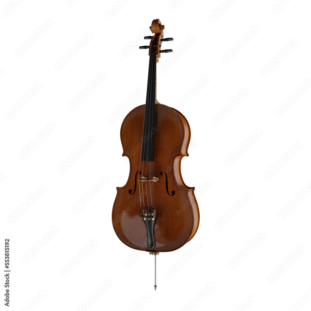 Obraz premium violin isolated on white background