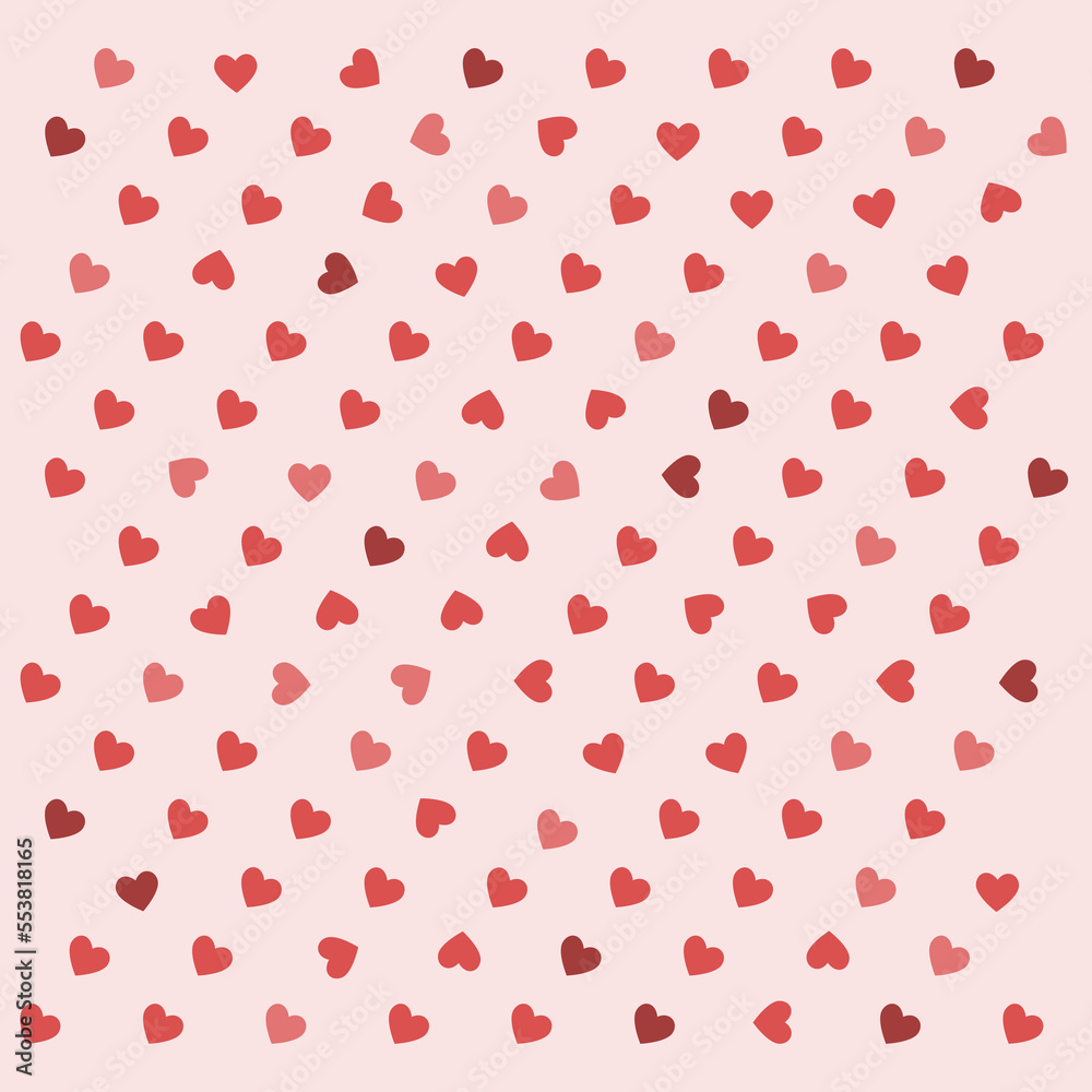 Many hearts romantic background for Valentines Day card Many hearts romantic background for Valentines Day card