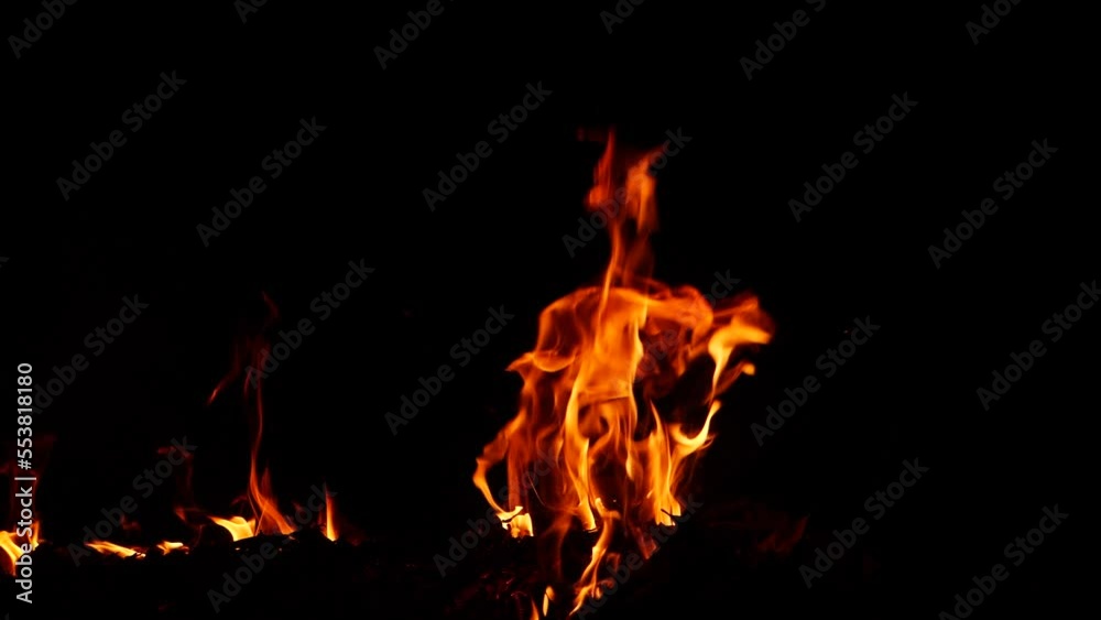 Zoomed out video of fire burning in circles yellow flame effect Zoomed out video of fire burning in circles yellow flame effect