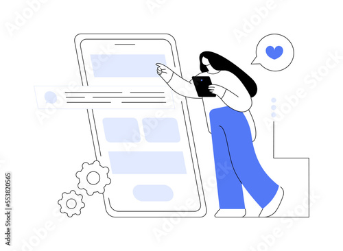 Usability testing abstract concept vector illustration.