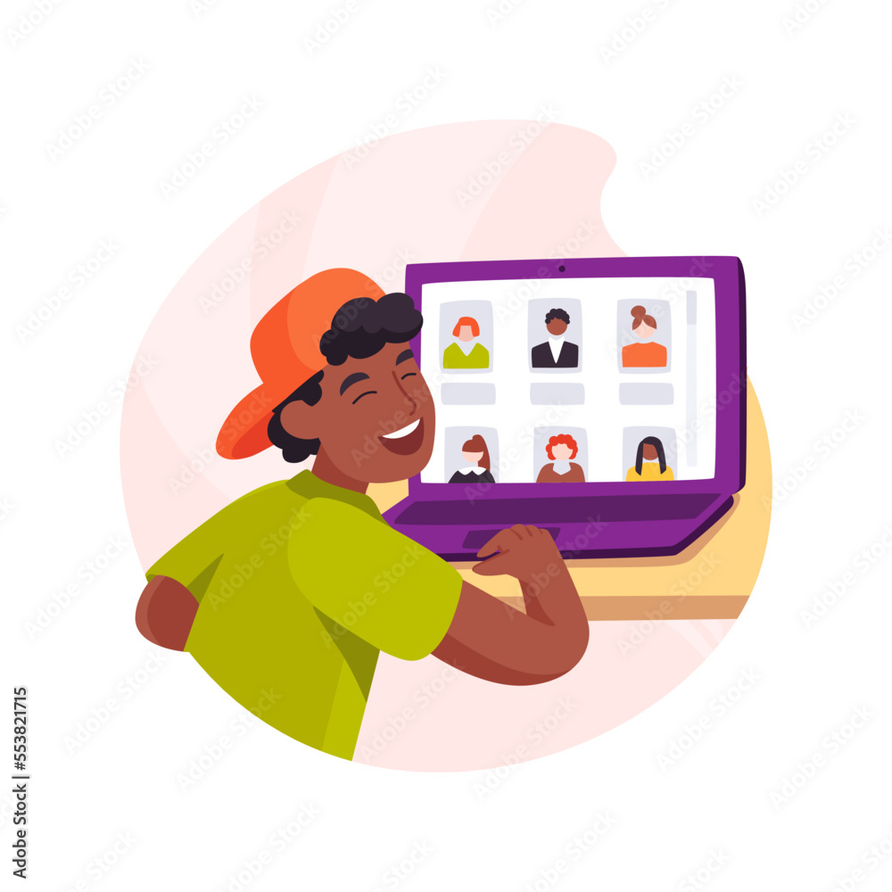Pick your tutor isolated cartoon vector illustration.