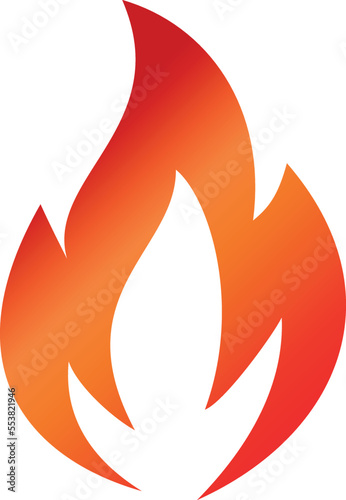 Obraz na płótnie Flame fire vector badge icon w salonie