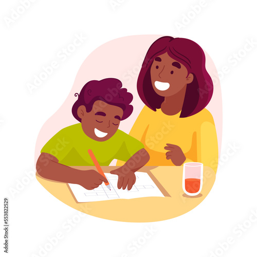 Informal learning isolated cartoon vector illustration.