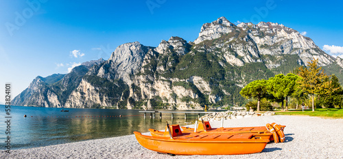 landscape at riva del garda - lake garda