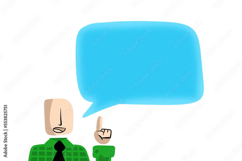 drawn sketchy male businessman talking, isolated on white background drawn sketchy male businessman talking, isolated on white background
