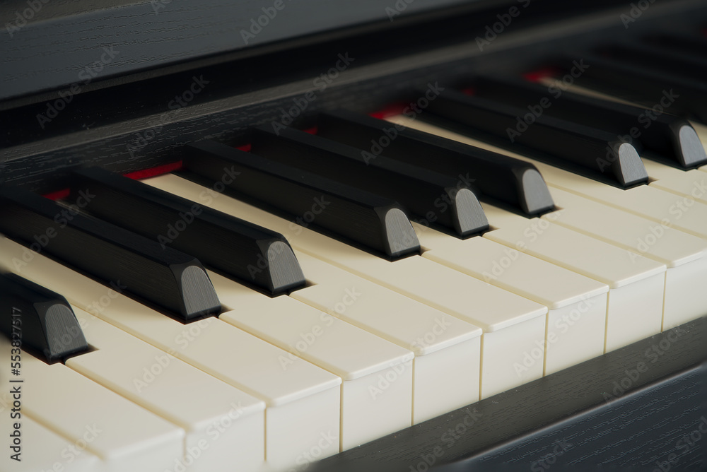 piano keyboard fragment, classical music piano keyboard fragment, classical music