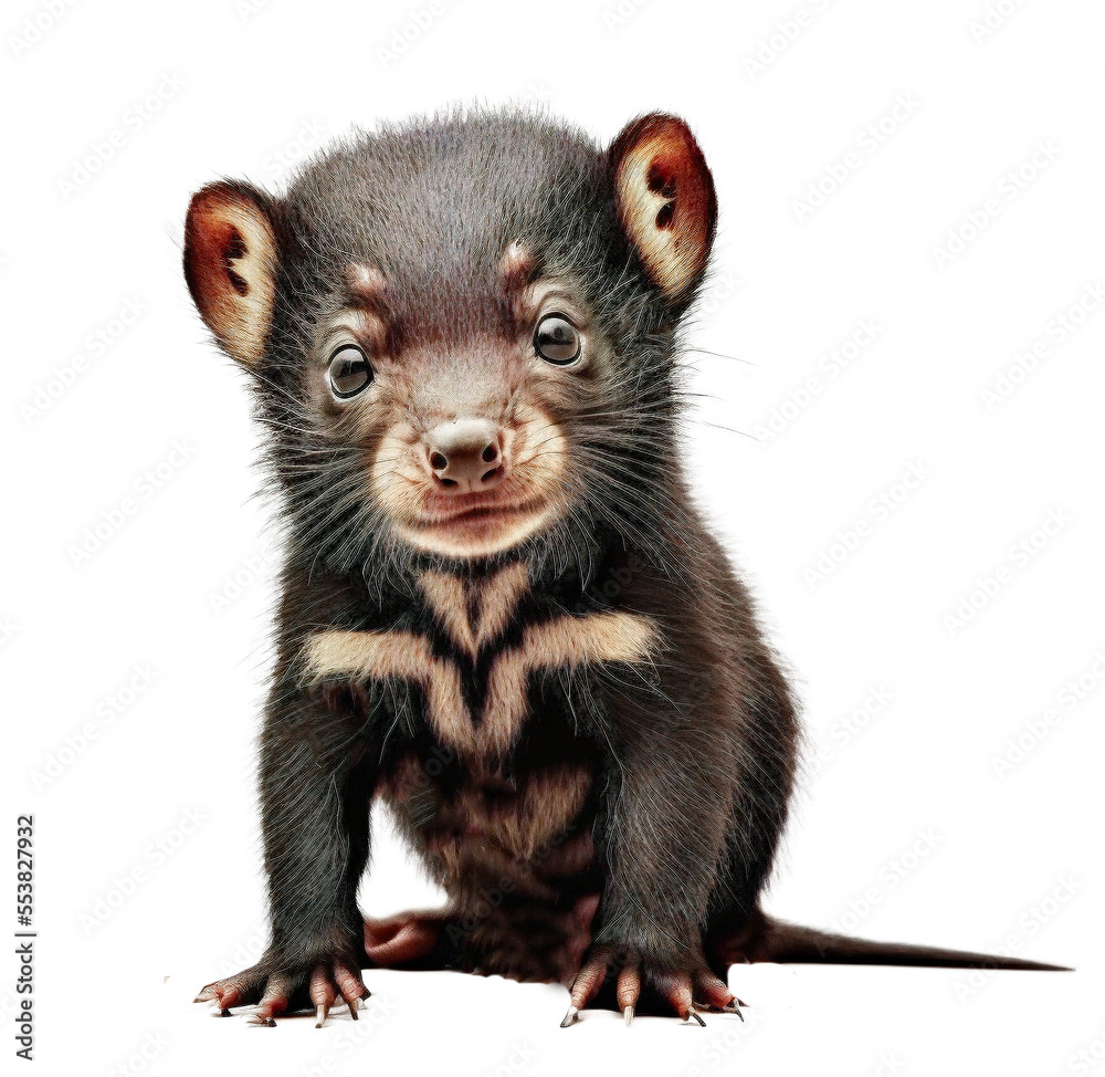 Cute tiny adorable tasmanian devil animal on a transparant background Cute tiny adorable tasmanian devil animal on a transparant background