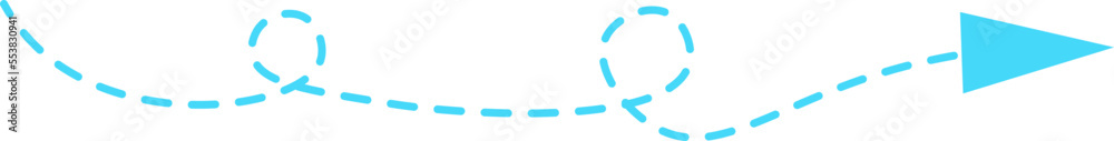 Dashed line arrow Dashed line arrow