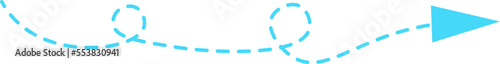 Dashed line arrow