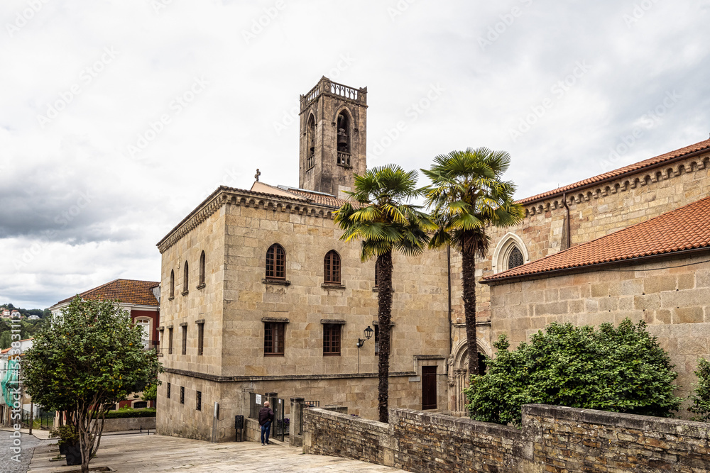 San Francisco of Betanzos church in the old town of Betanzos, A Coruna, Galicia, Spain.