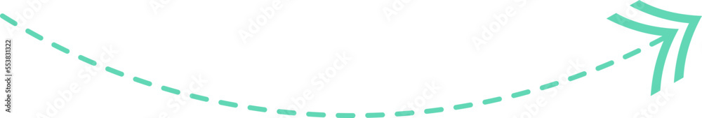 Dashed line arrow Dashed line arrow