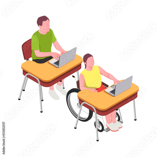Inclusive Education Laptops Composition