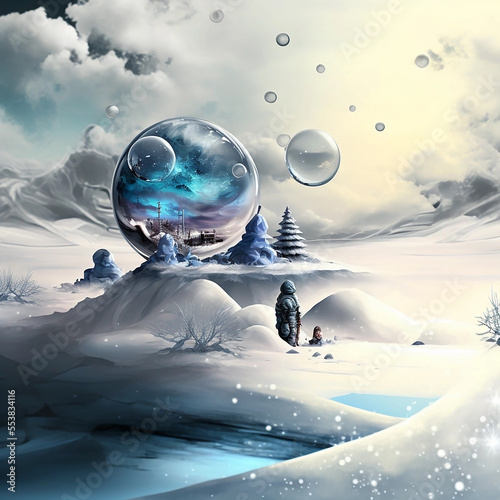 christmas  snow  snowball  warm  christmas card  new years card  winter  postcard  poster  greeting card  cosy  balloon  ball of glass  night  house  moon  halloween  illustration  sky  vector  cartoo