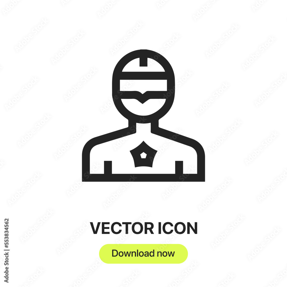 superhero icon vector. Linear style sign for mobile concept and web design. superhero symbol illustration. Pixel vector graphics - Vector. superhero icon vector. Linear style sign for mobile concept and web design. superhero symbol illustration. Pixel vector graphics - Vector.